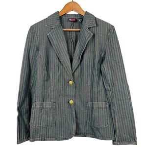 NY Jeans Jones and Co Y2K Denim Blazer - M